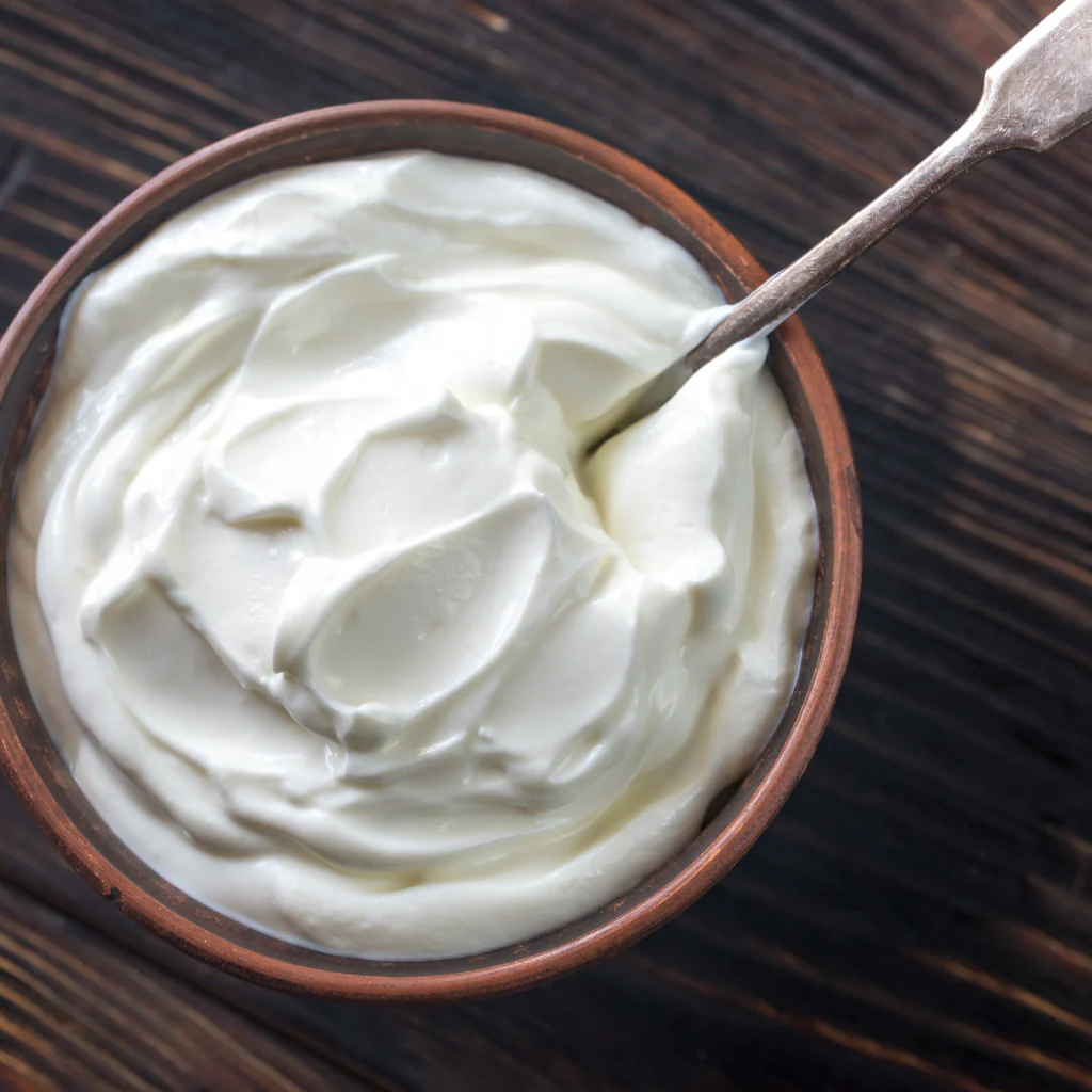 fresh goat milk yogurt